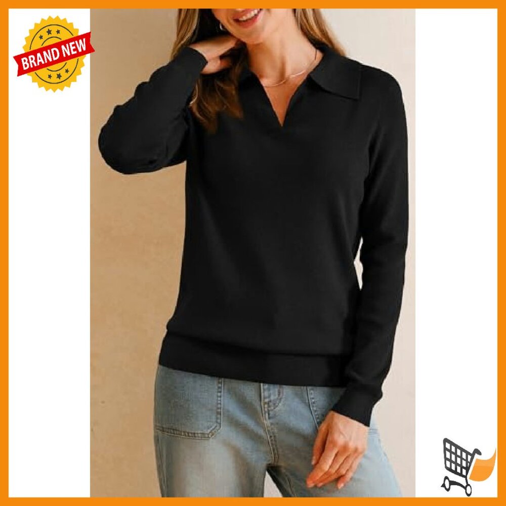 Wool Blend Collared Pullover Sweater Business Cas… - image 4